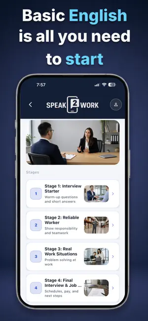 Speak2Work: ESL Job English screenshot 2