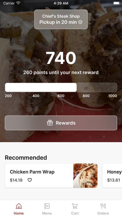 Screenshot #1 pour Chief's Steak Shop