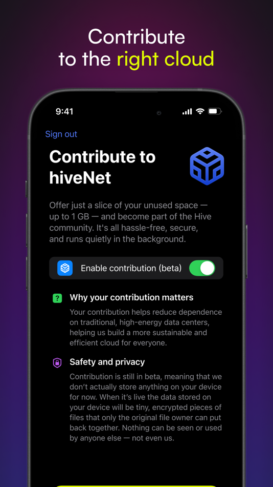 #6. Hivenet: Secure Cloud Storage (iOS) 由: Hive Computing Services