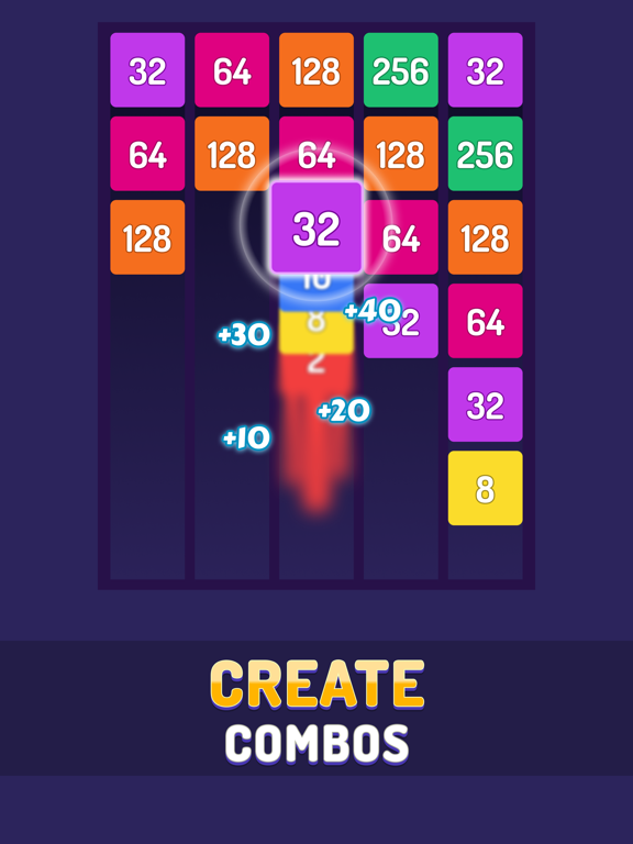 Screenshot #5 pour X2 Blocks: 2048 Number Puzzle