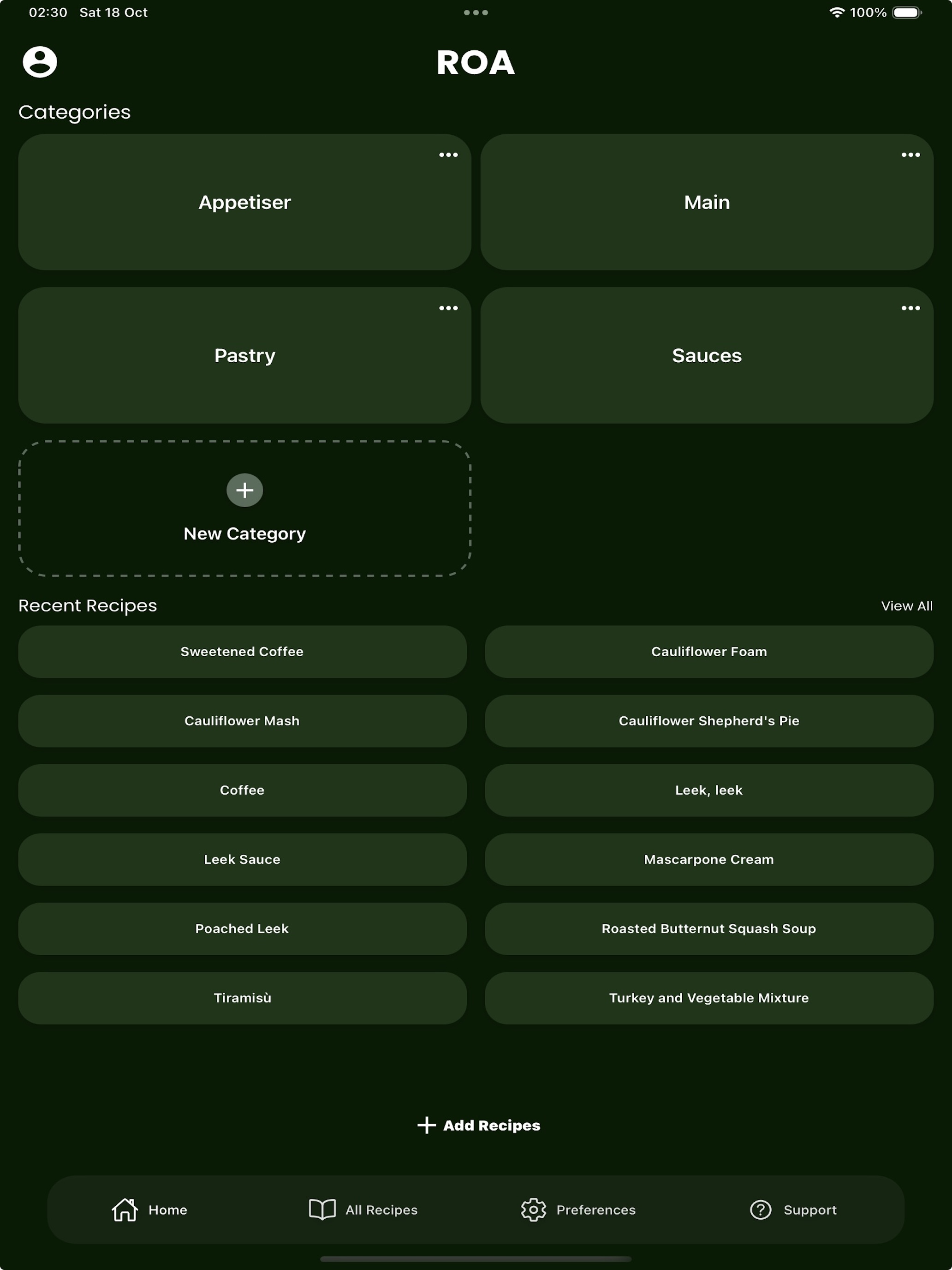 FoodWeb ROA
