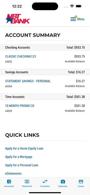 NBT Bank screenshot 2