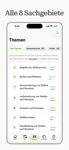 Waffensachkunde App §7 Prüfung iPhone screenshot