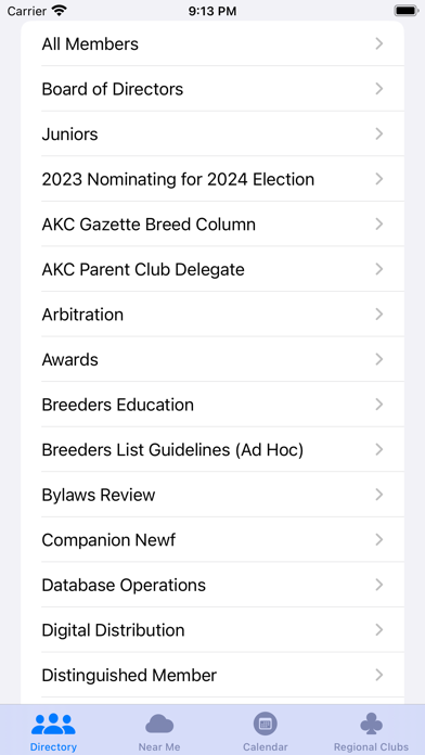 Newfoundland Club of America Screenshot