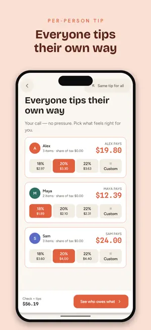 TipChip: Split Bills & Tips screenshot 4