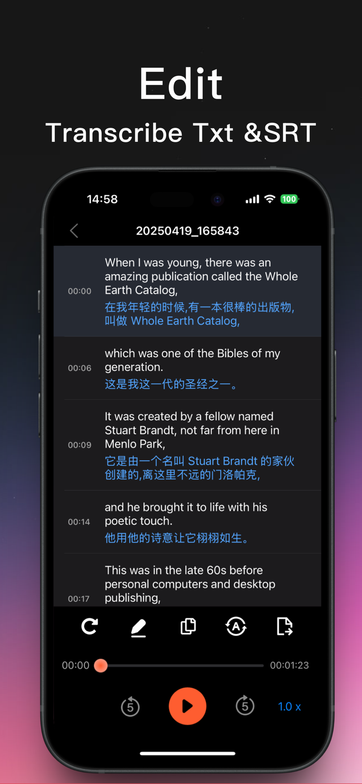 Transcribe - Voice to Text App screenshot 2
