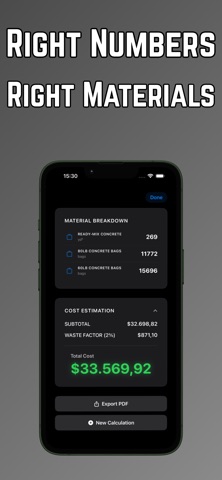 Construction Calculator ConPro screenshot