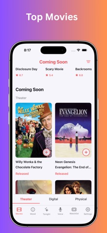 Movie time - film bucket app iPhone screenshot