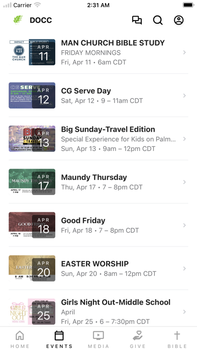 Double Oak Community Church ML Screenshot