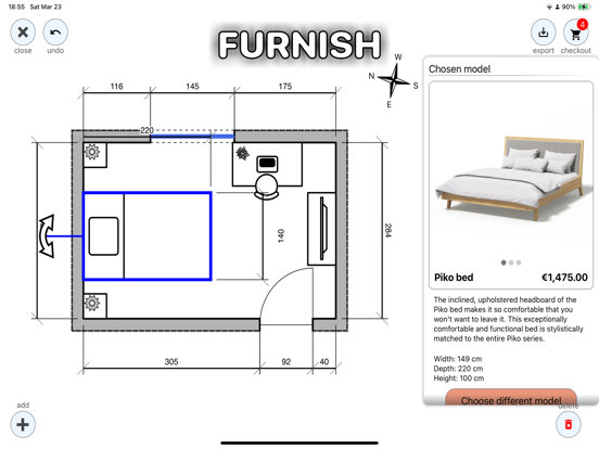 Floor Plan Scanner: PanoRoom iPad screenshot 4 - Productivity app