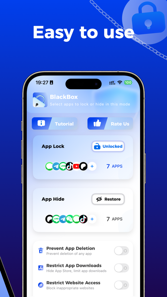 #3. Black Box - Lock Restrict Apps (iOS) By: 俊涛 刘