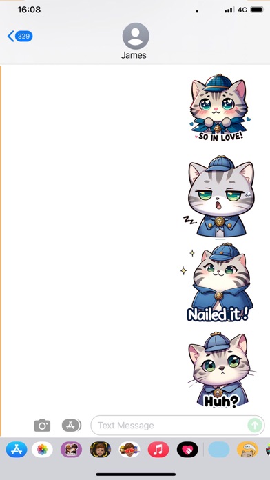 Luna Cat, Funny Couple Sticker Screenshot