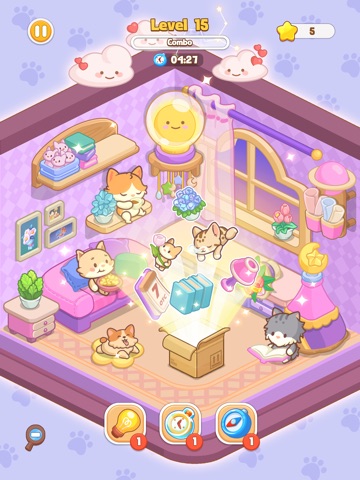 Cozy Cat Room: Decor & Relax iPad screenshot