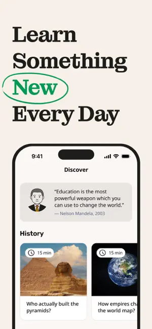Growbit - Daily Micro Learning iPhone screenshot 1