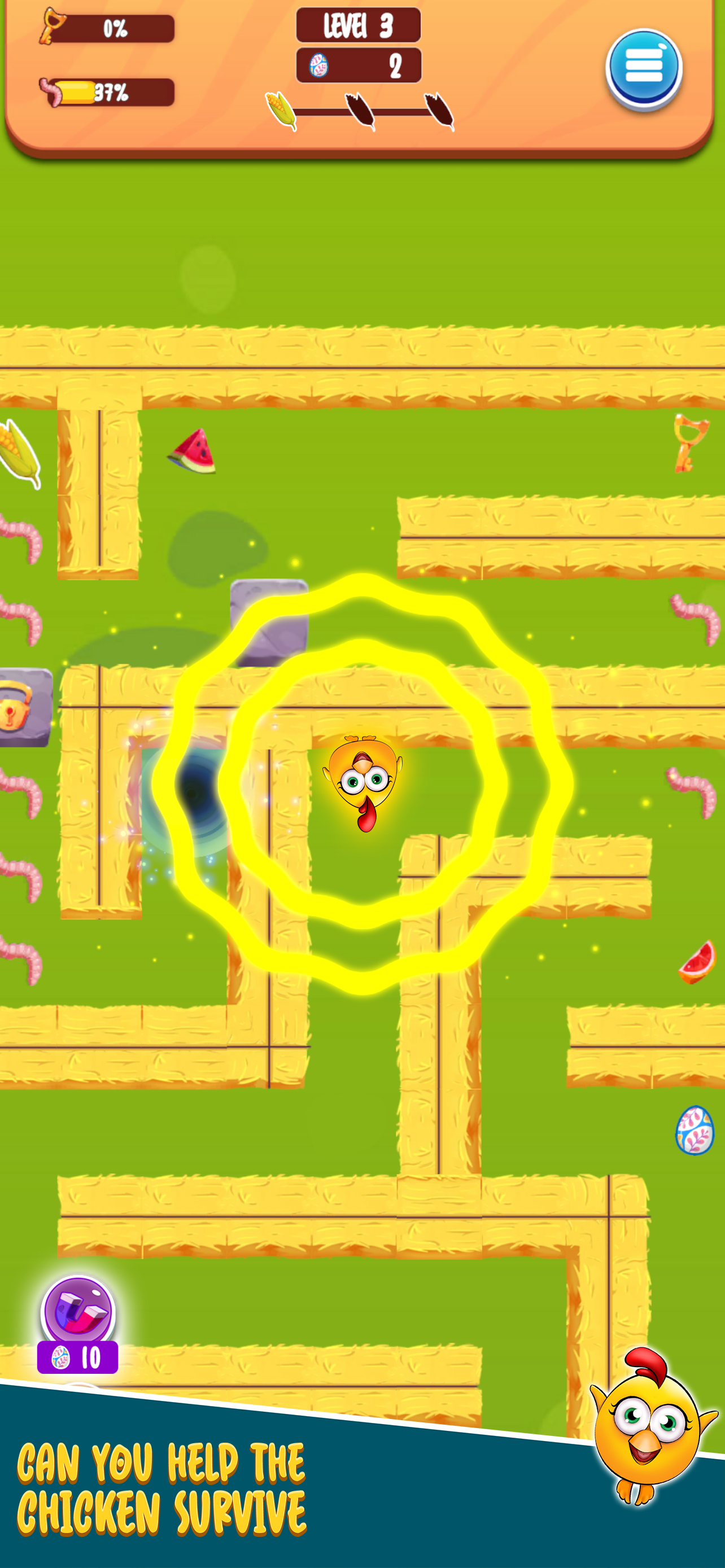Clucky Chicken Escape Puzzle