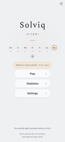 Solviq Hitori iPhone screenshot