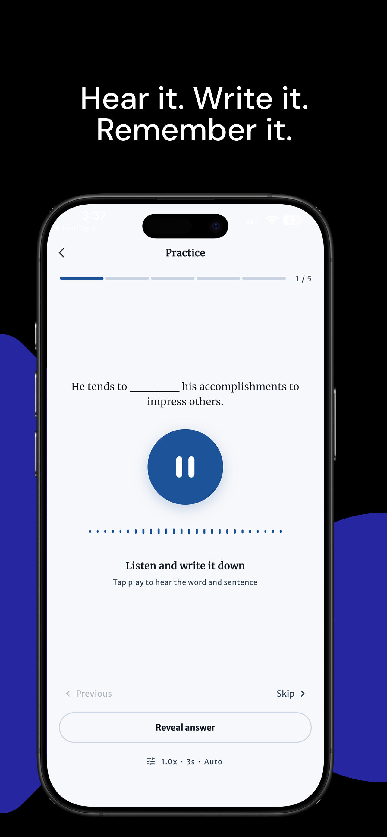 Lispa: Listen & Spell English screenshot 2