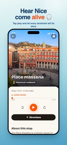 Nice City Tour WanderWalk Maps screenshot