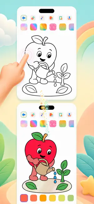 Food Coloring Book: Yummoria screenshot 1
