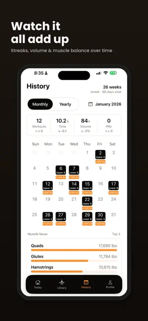WeekFit - Workout Tracker 截图