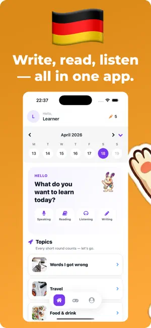 Yupo: Learn German screenshot 1