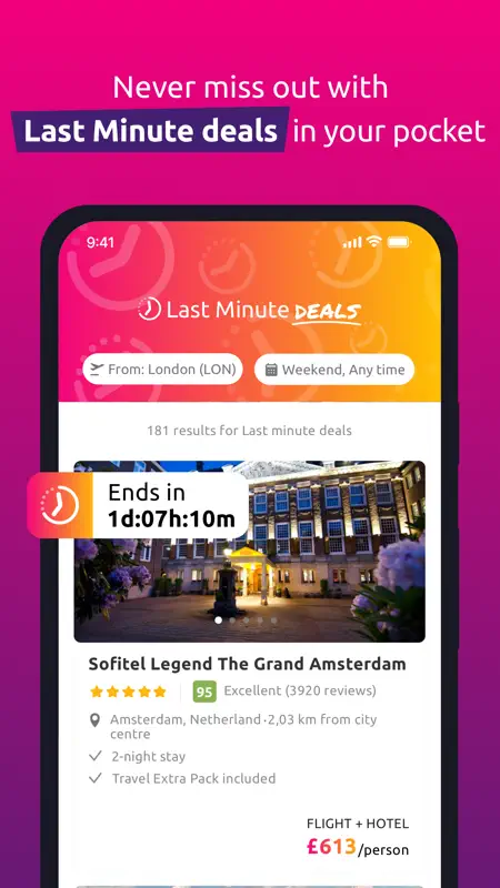 lastminute.com - Voyage et vol screenshot 3 of 7