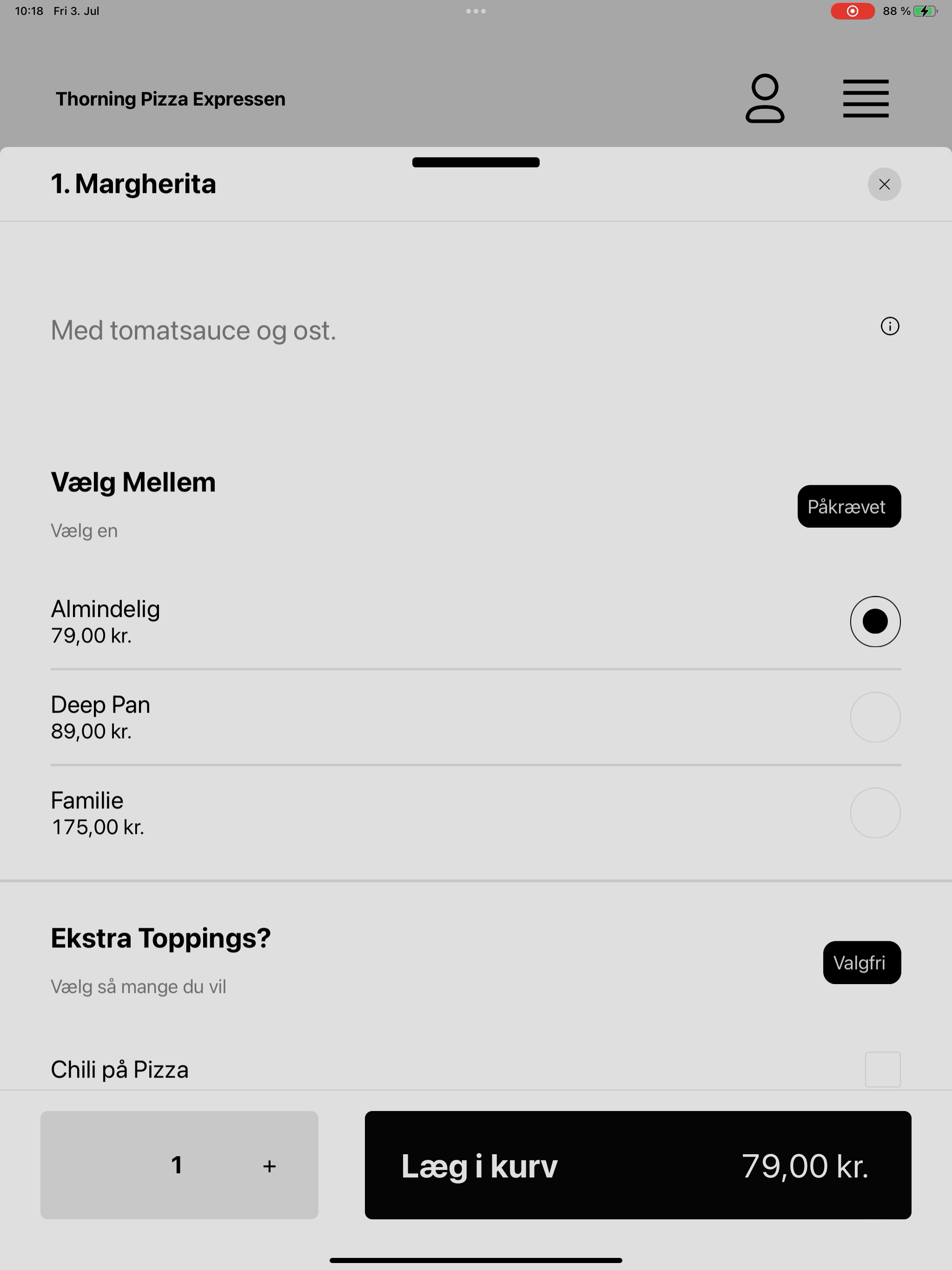Thorning Pizza Expressen screenshot 15