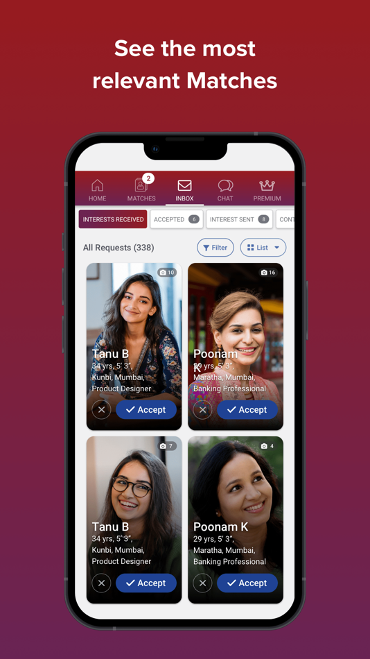 #4. Sangam.com - Matrimonial App (iOS) 由: People Interactive (I) Pvt. Ltd.