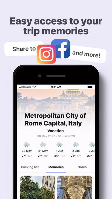 Time2Pack - Travel Planner Screenshot