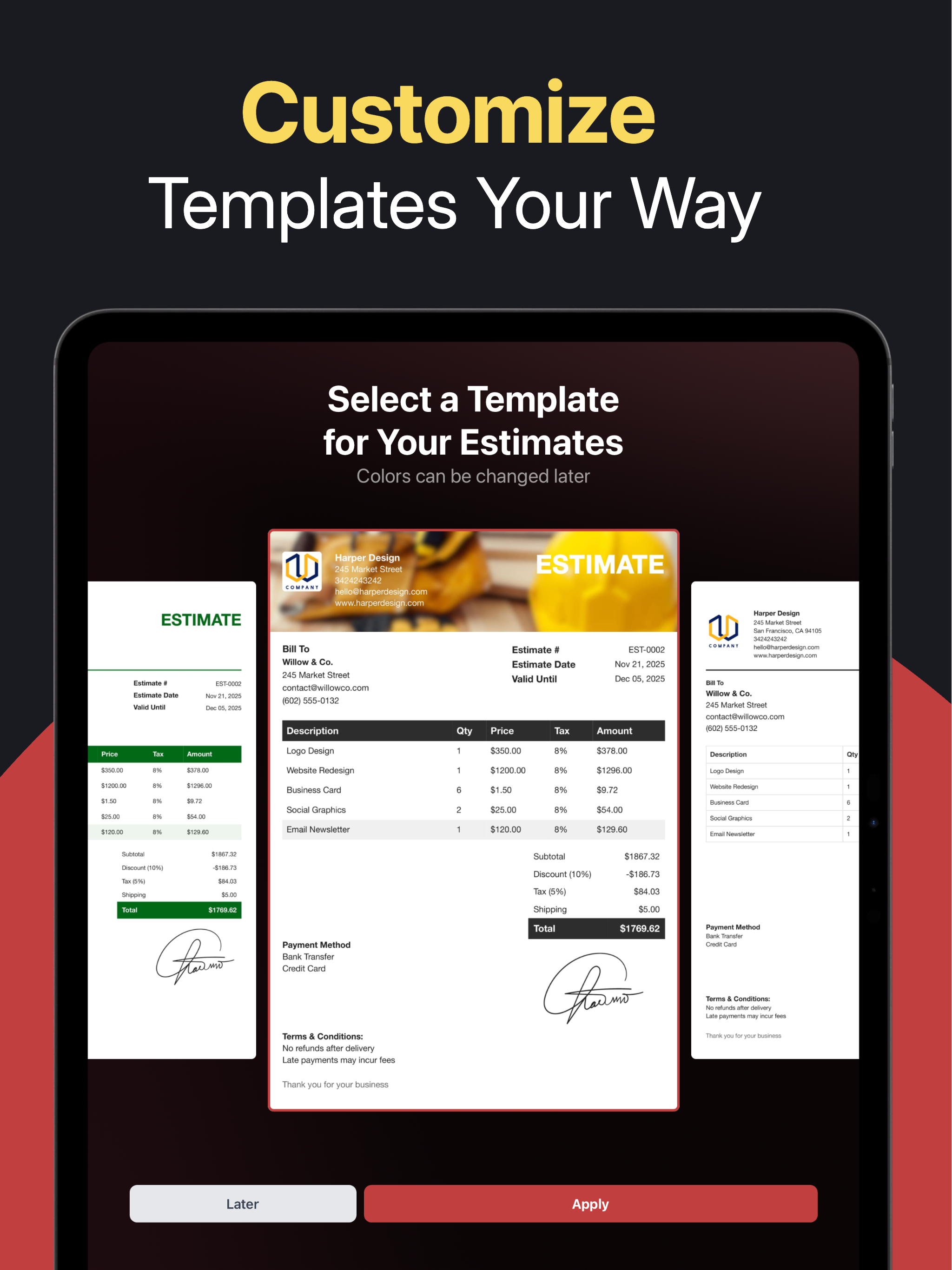 Estimate Maker - Business Cost screenshot 9