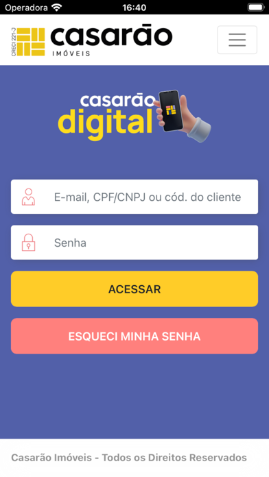 Casarão Digital Aluguéis Screenshot