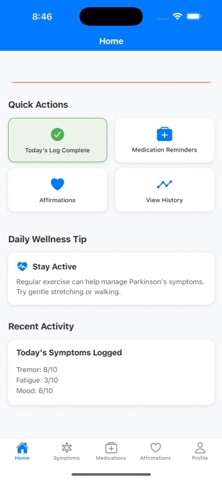 ParkinsPal screenshot