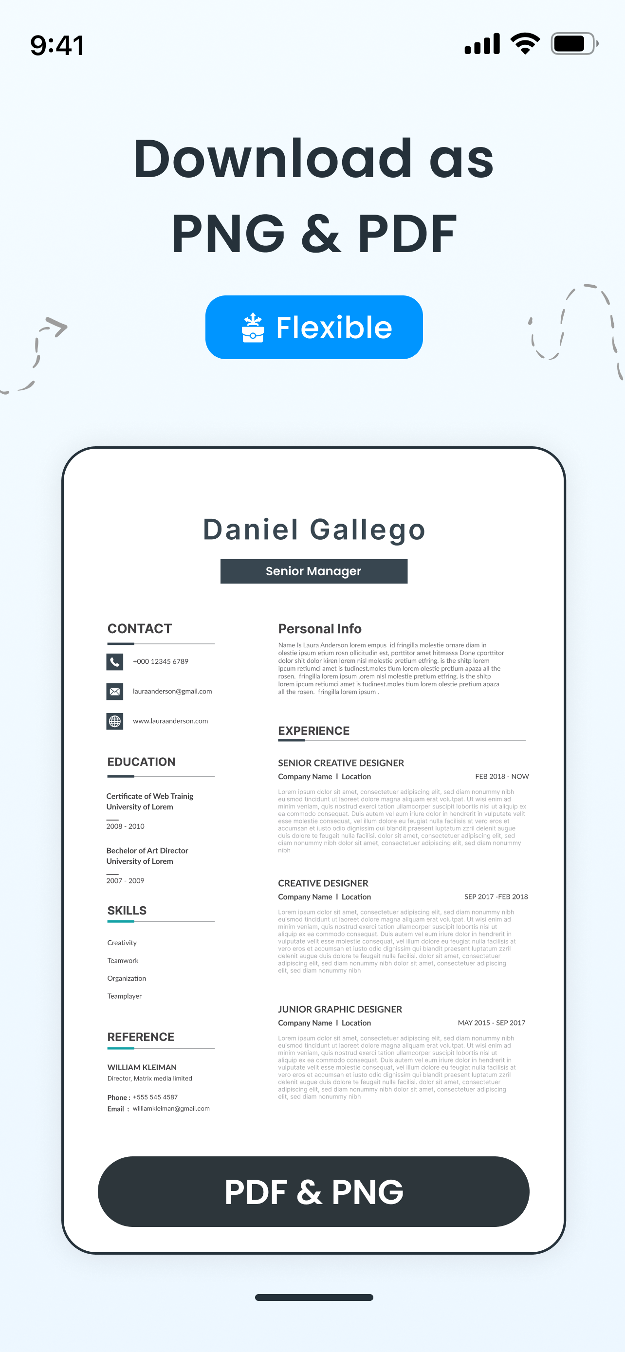 CV Maker & Resume Builder PDF