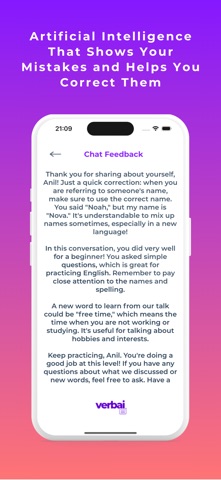 VerbAI Learn Language with AI Screenshot 4 of 9