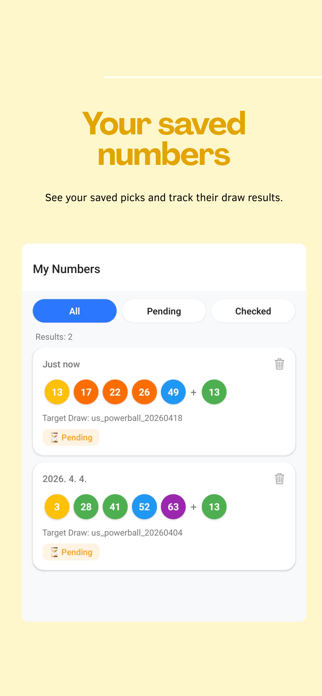 Lotto Number Mate Screenshot 5 of 8