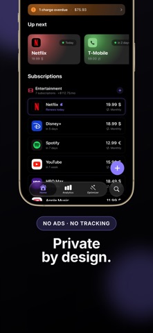 Recurred: Subscription Manager Screenshot 4 of 9