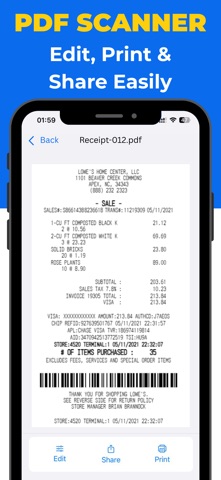 PDF Scanner: Scan to PDF, OCR Screenshot 2 of 3