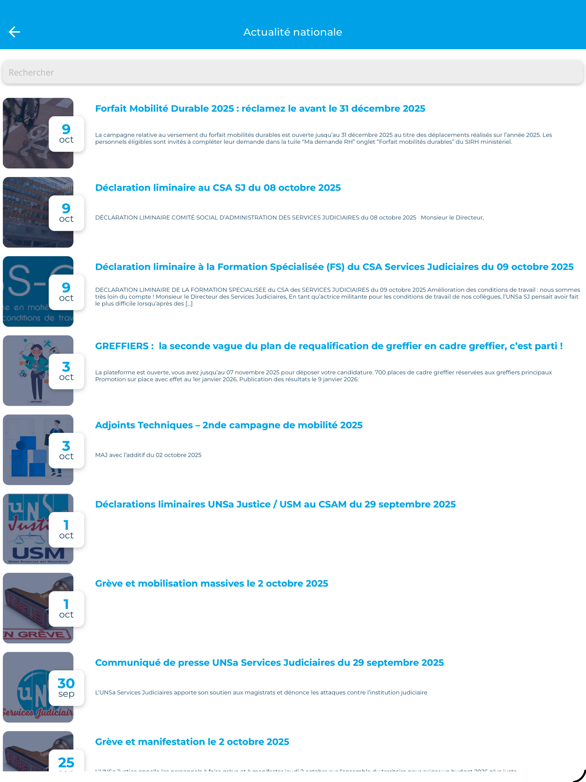 UNSa Services Judiciaires