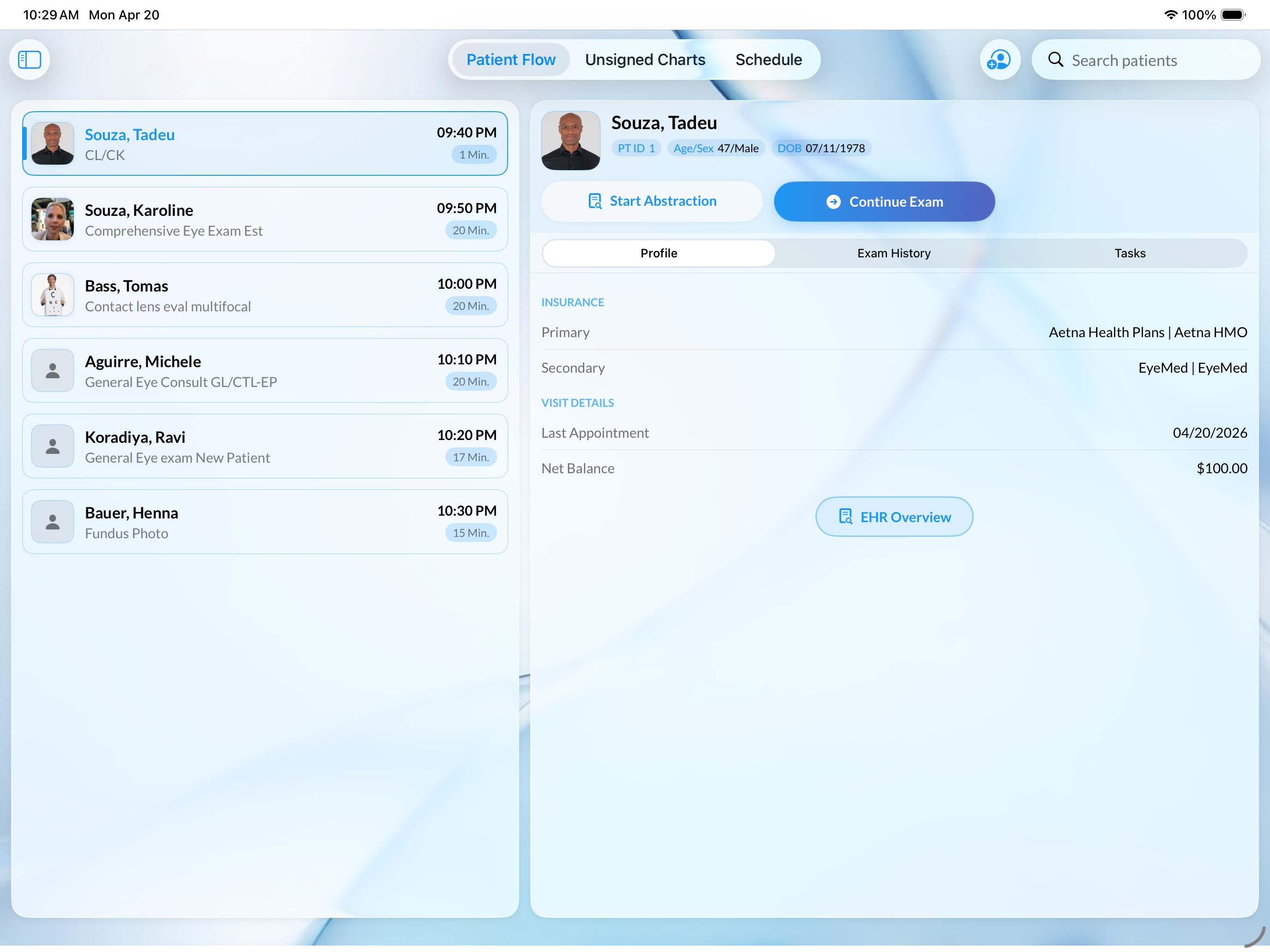 EyePegasus EHR screenshot 5