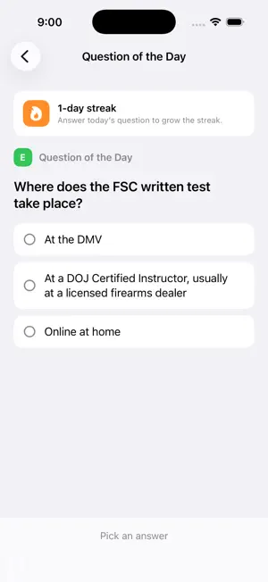 FSC Test 2026 - CA Gun Safety screenshot 4