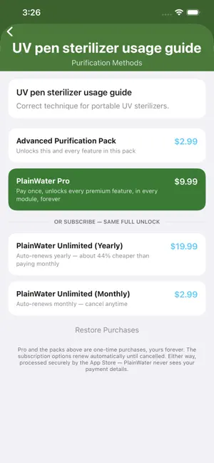 PlainWater - Water Safety screenshot 4