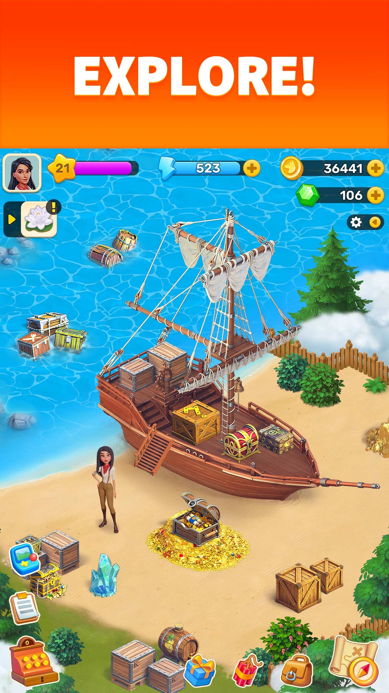 Klondike Adventures: Farm Game screenshot 6