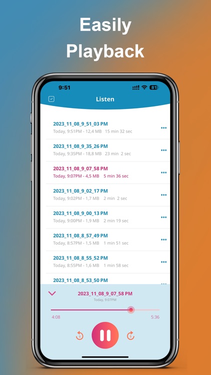 Voice Recorder for iPhones