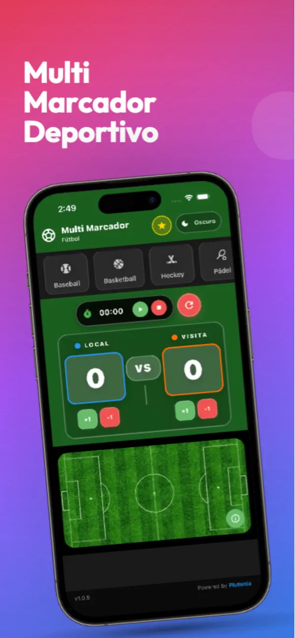 Screenshot #1 pour Multi Marcador Deportivo