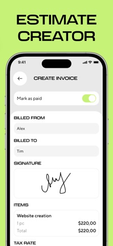 Invoice app: Bill Generator screenshot