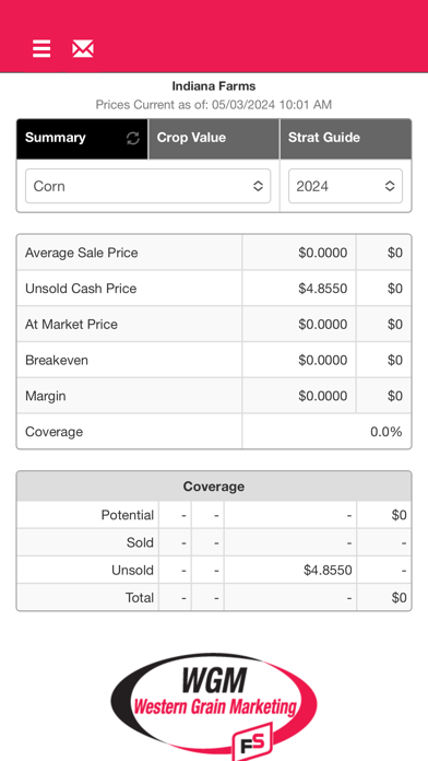 Western Grain Marketing Mobile Screenshot