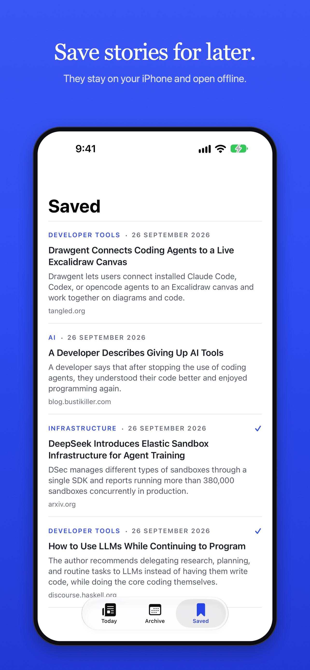 Screenshot 5 of Kısa: Daily Tech News