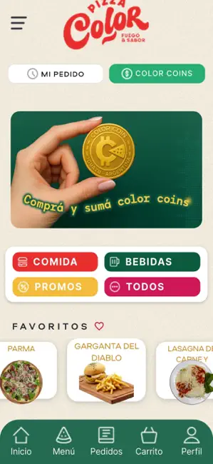 Pizza Color App iPhone screenshot 1