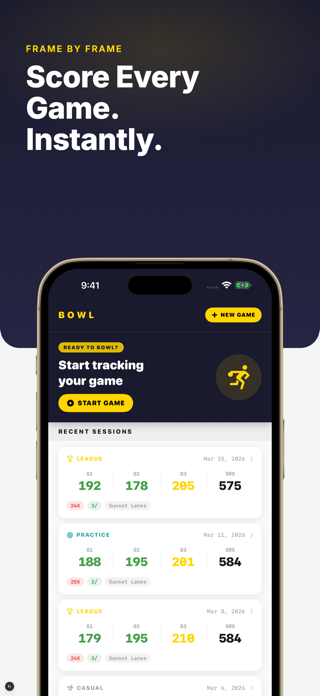 Bowling Score Tracker - Lane Screenshot 2 of 5