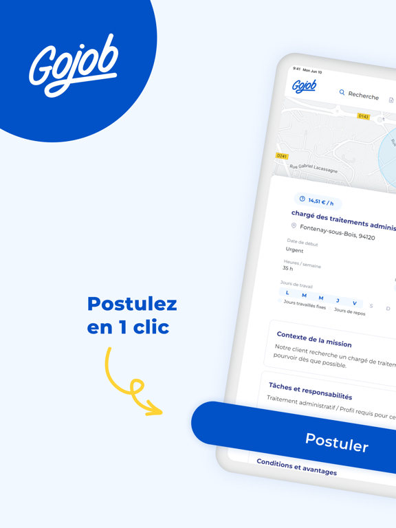 Screenshot #4 pour Gojob - lnterim, CDD, CDI